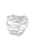 LB Exclusive 18K white gold diamond ring - Silver