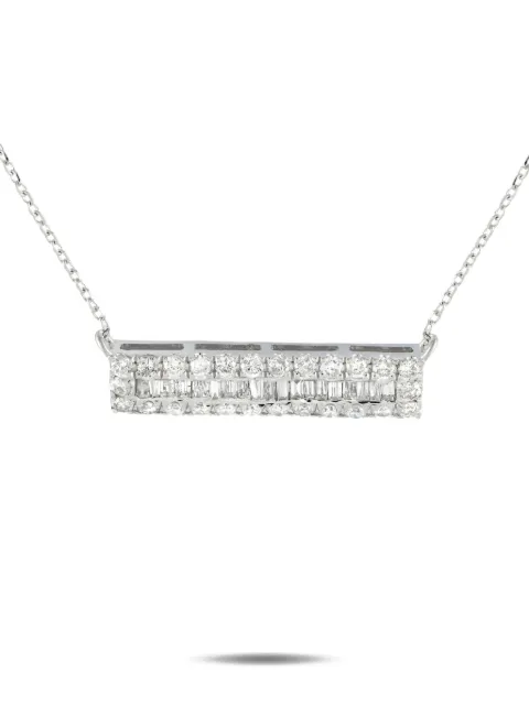 LB Exclusive 14K white gold diamond necklace