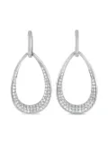 LB Exclusive 18K white gold diamond drop earrings - Silver