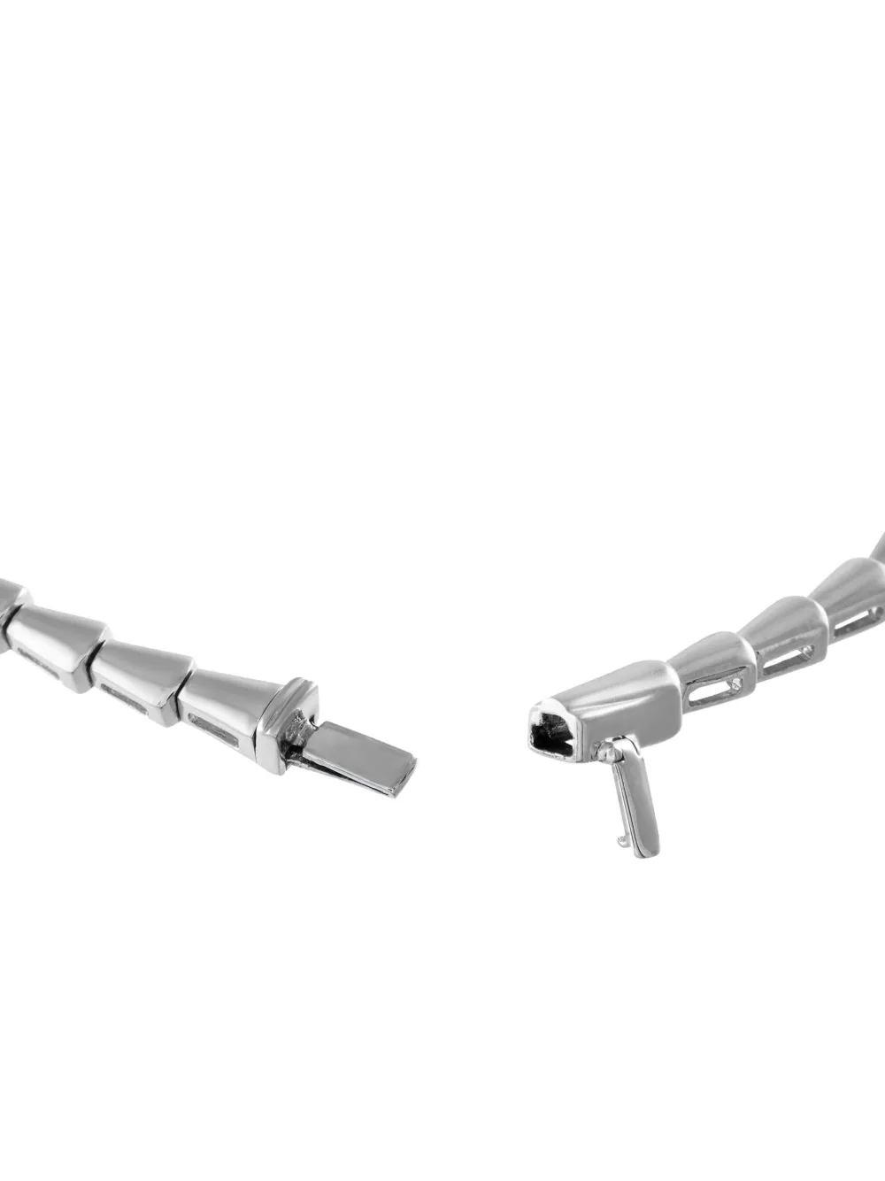 LB Exclusive 14kt white gold serpentine diamond necklace | Image 2