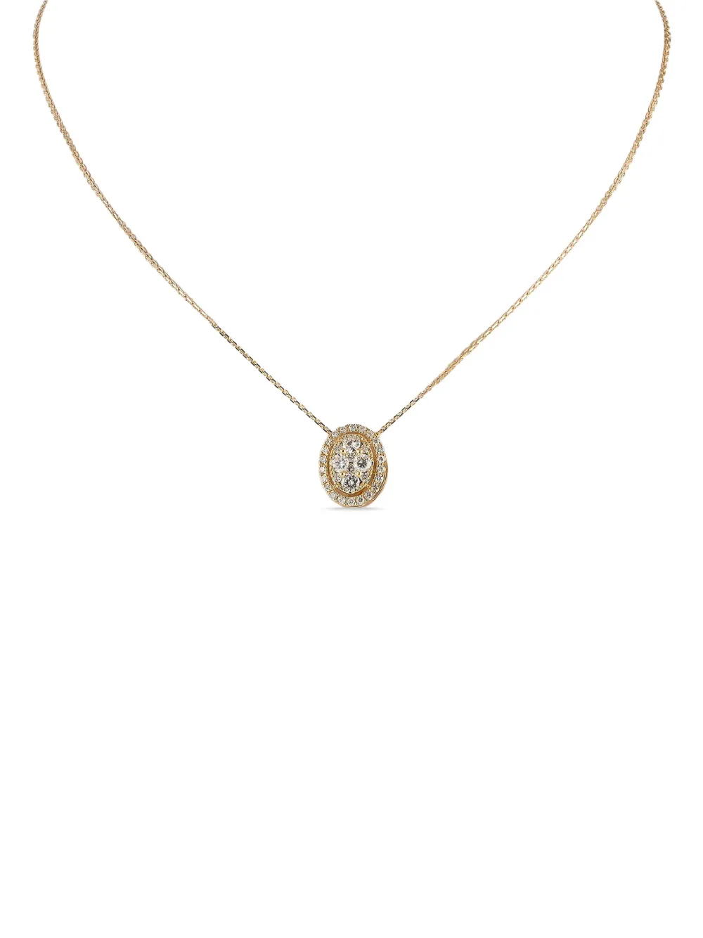 Pre-owned Lb Exclusive 18k Yellow Gold Diamond Necklace