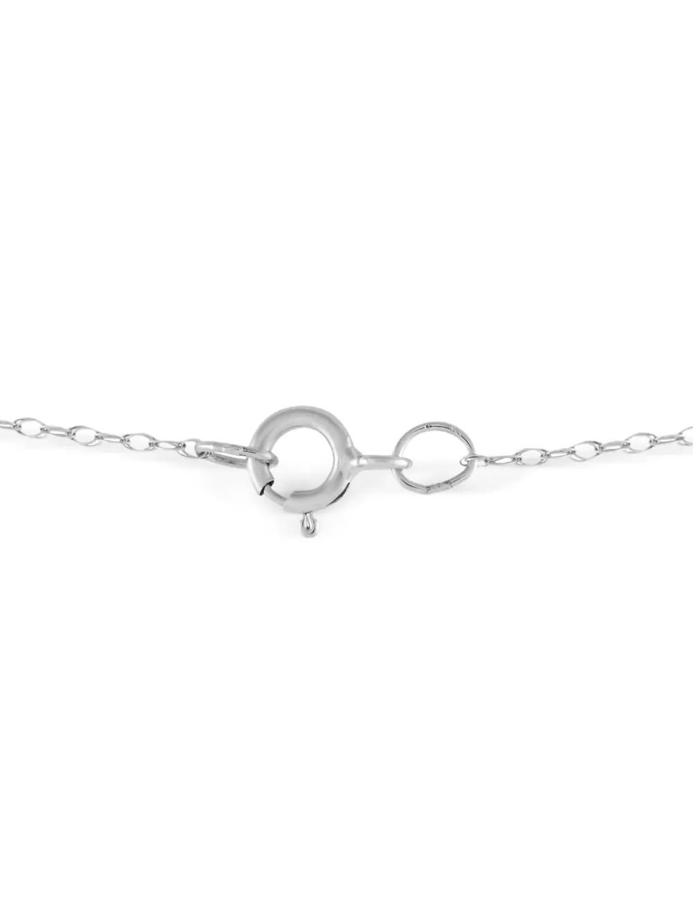 LB Exclusive 14K white gold diamond and topaz necklace | Image 2