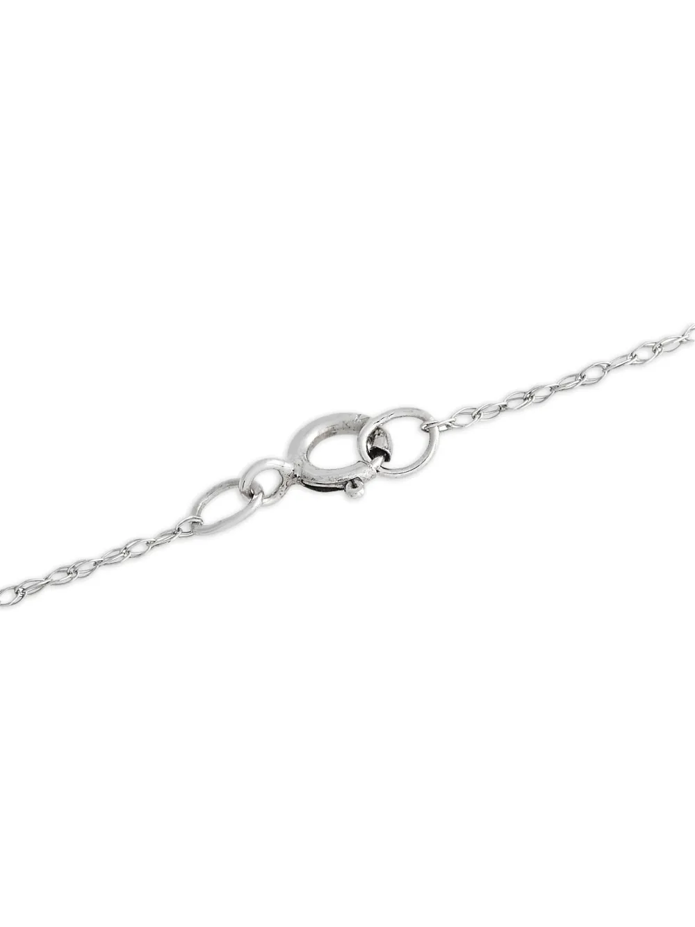 LB Exclusive 14kt white gold diamond and peridot pendant necklace | Image 2
