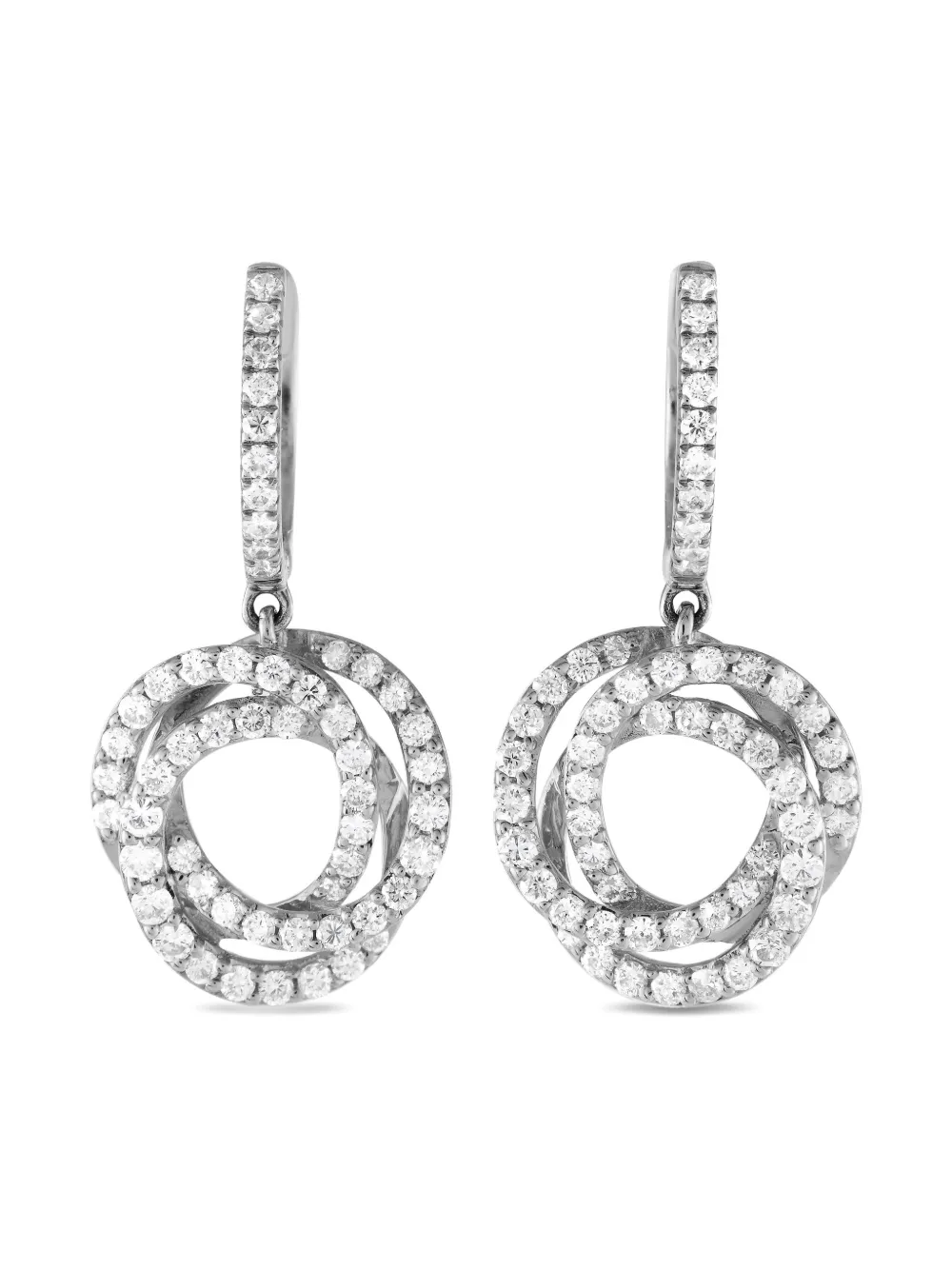 LB Exclusive ダイヤモンド ピアス 14Kホワイトゴールド - シルバートーン LB Exclusive ダイヤモンド ピアス 14Kホワイトゴールド - シルバートーン
