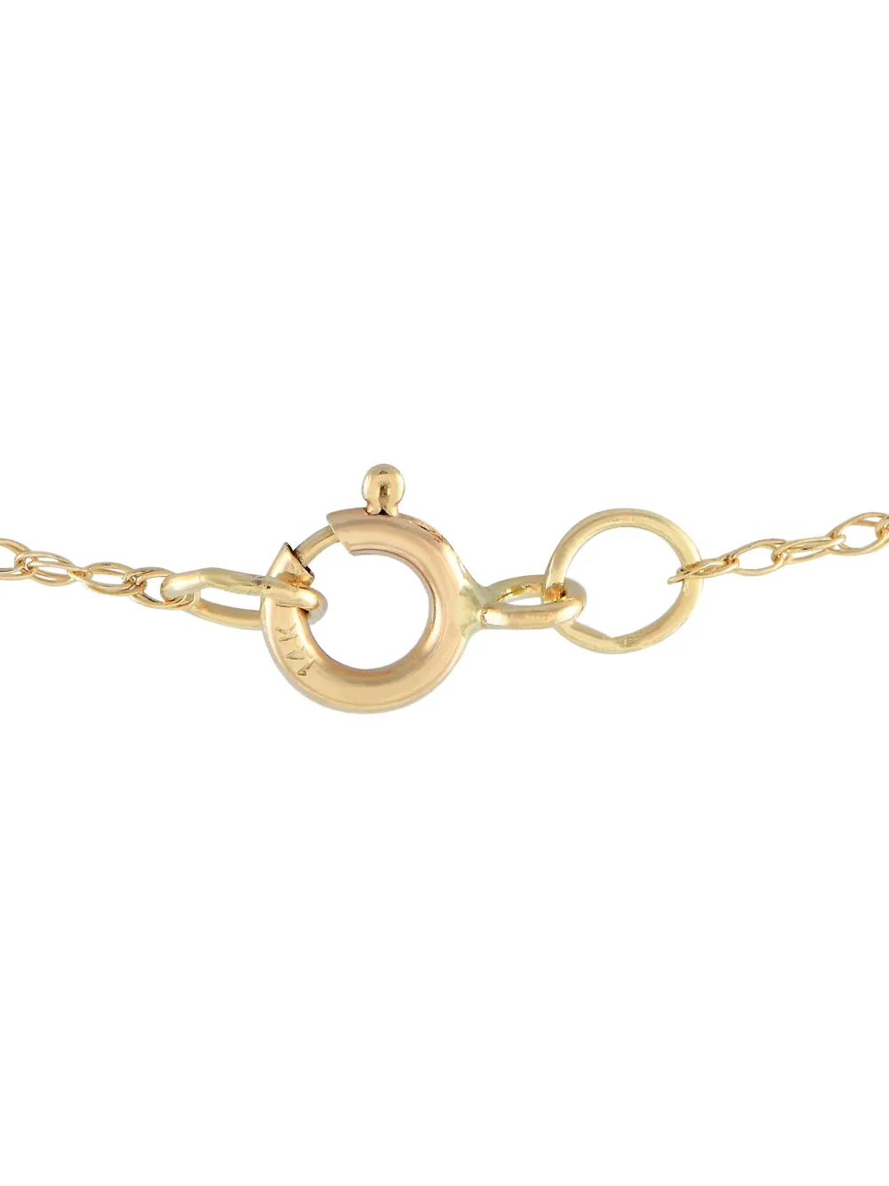 Pre-owned Lb Exclusive 14kt Yellow Gold Aquamarine Necklace