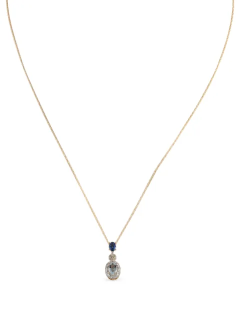 LB Exclusive 14kt yellow gold Aquamarine necklace