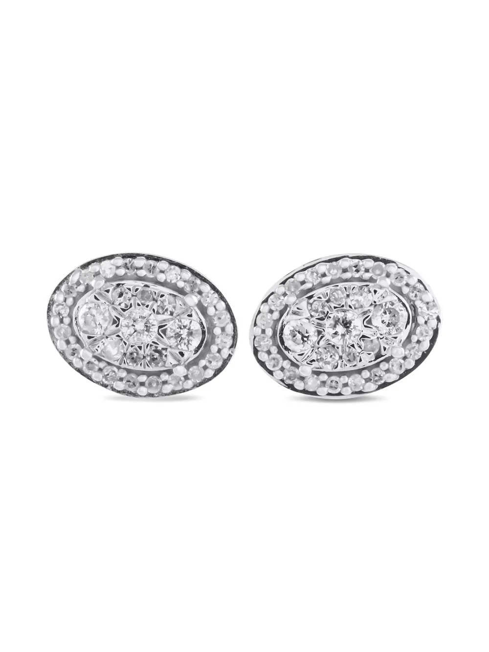 LB Exclusive ダイヤモンド ピアス 10Kホワイトゴールド - シルバートーン LB Exclusive ダイヤモンド ピアス 10Kホワイトゴールド - シルバートーン