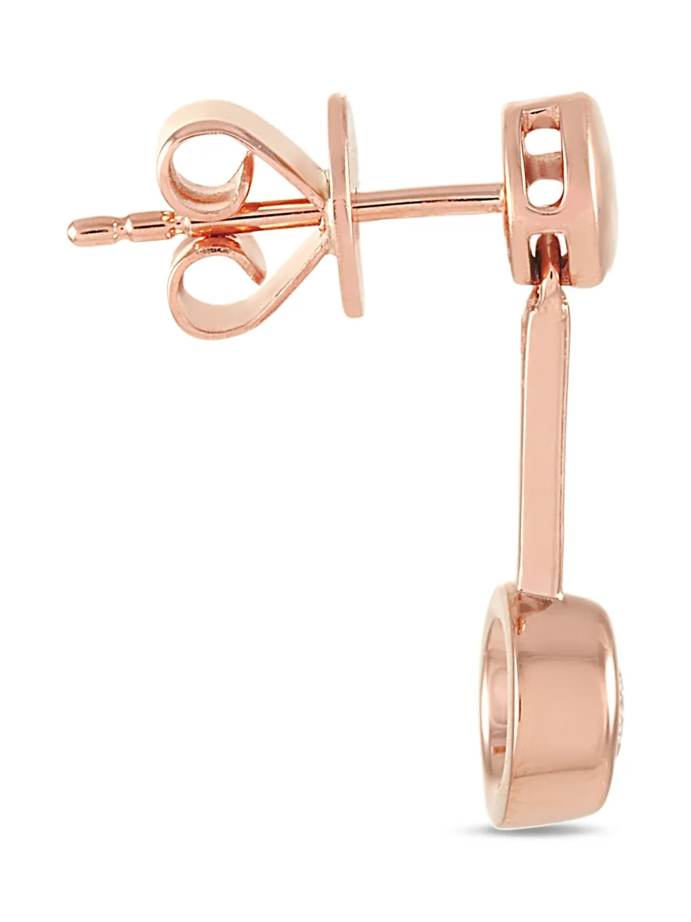 LB Exclusive 14kt rose gold diamond earrings | Pre-Owned | Image 2