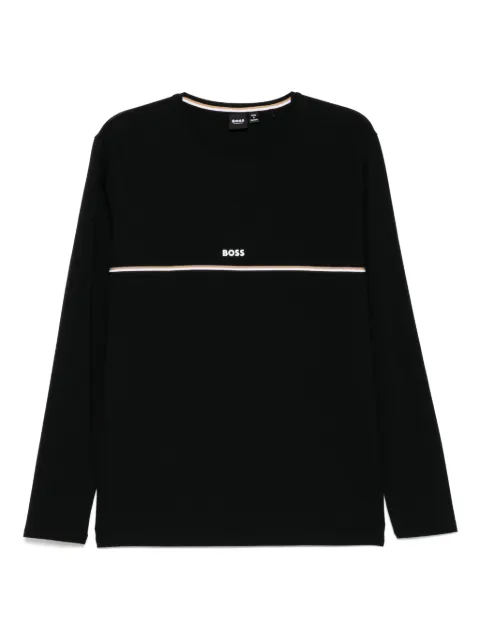 BOSS logo-print long-sleeve T-shirt