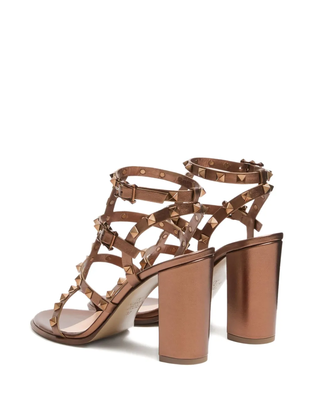 Valentino Garavani 90mm Rockstud sandals Brown