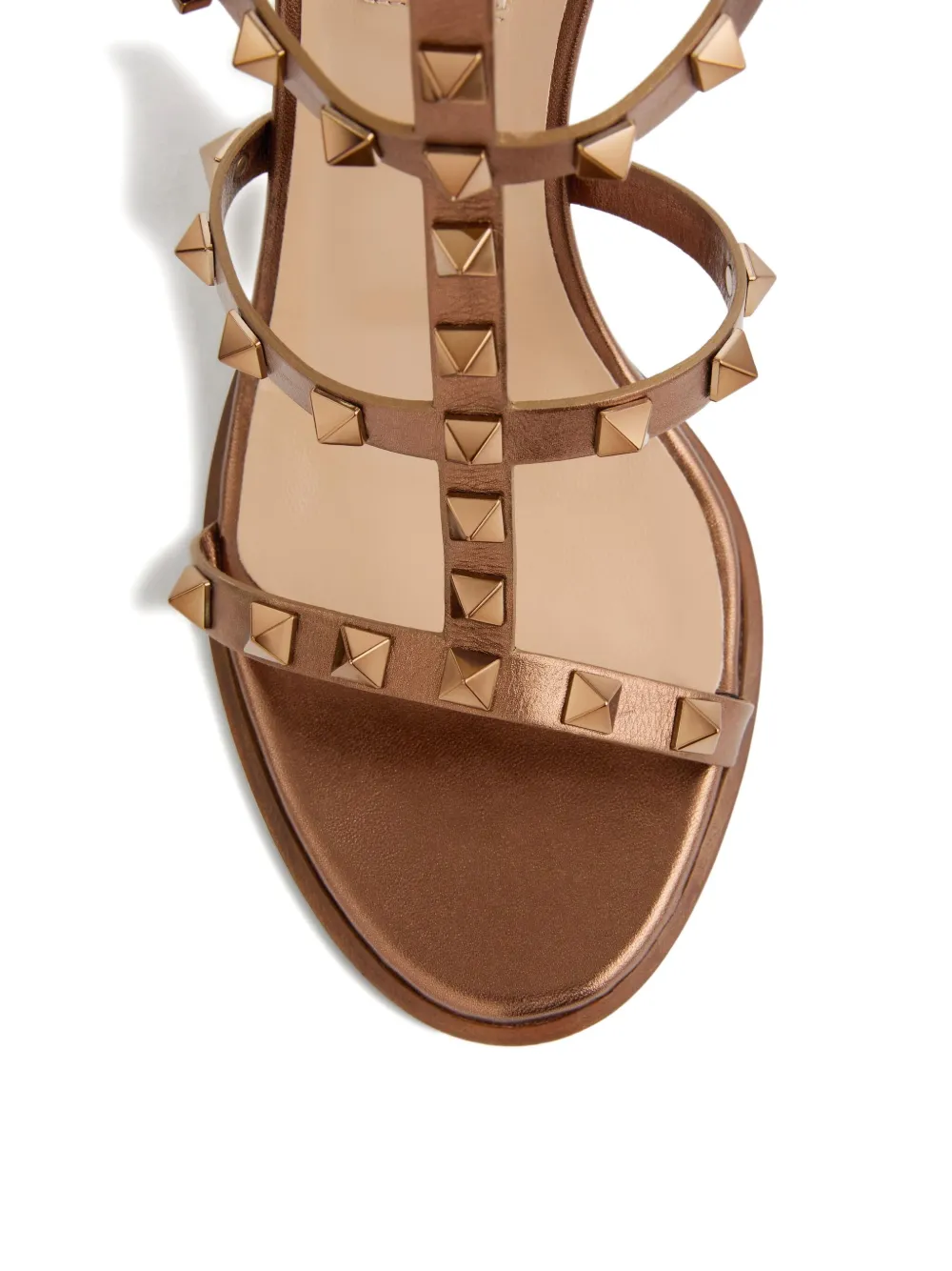 Valentino Garavani 90mm Rockstud sandals Brown