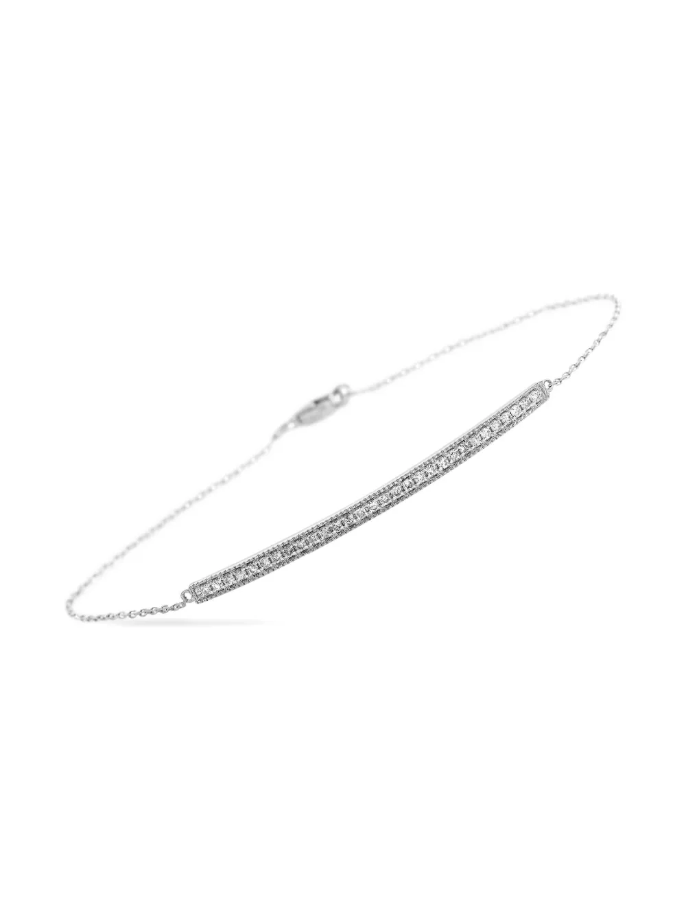 14K white gold diamond bracelet