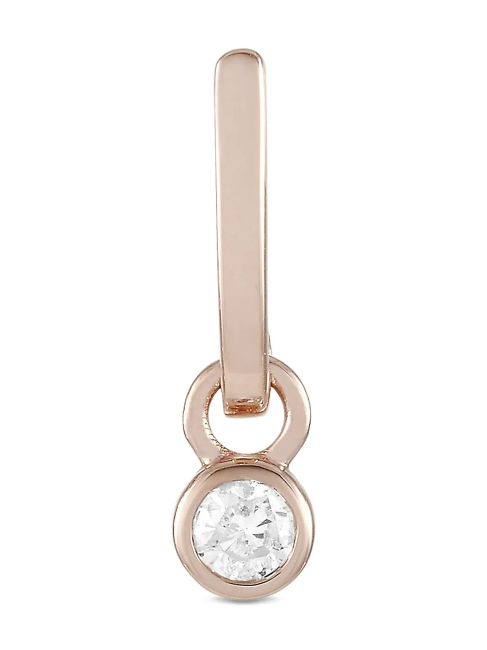 14K rose gold diamond earrings