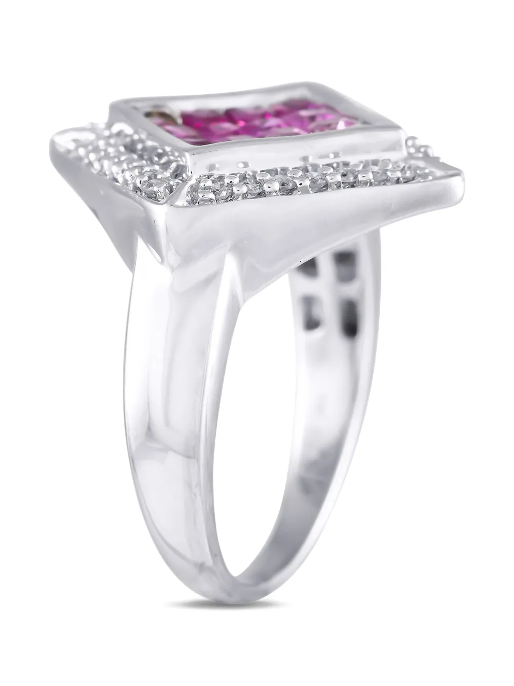 LB Exclusive 14K white gold sapphire ring | Pre-Owned | Image 2