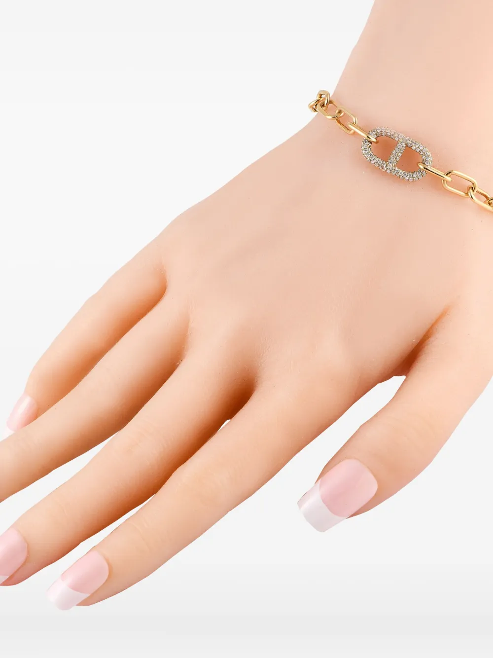 LB Exclusive 18kt yellow gold diamond chain bracelet - ゴールドトーン LB Exclusive 18kt yellow gold diamond chain bracelet - ゴールドトーン