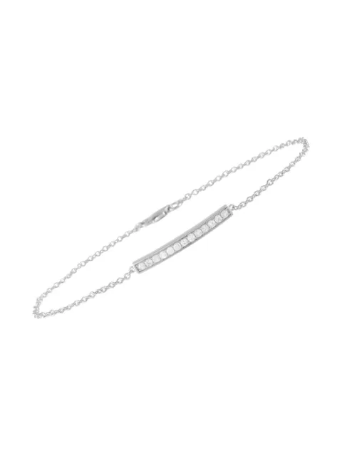 LB Exclusive 14K white gold diamond bar bracelet