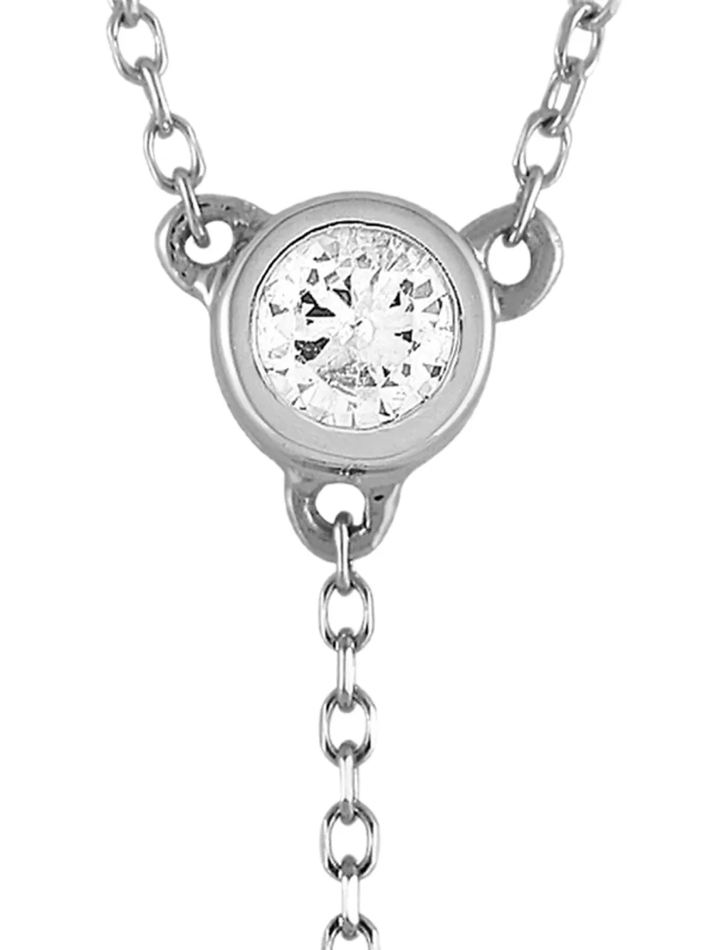 LB Exclusive 14K white gold diamond necklace | Image 2