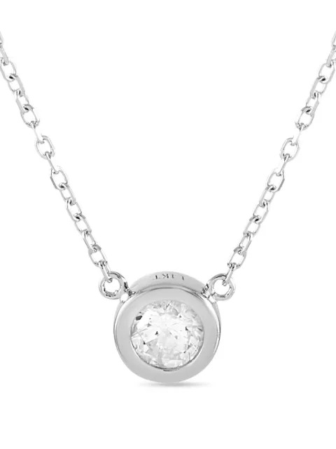 LB Exclusive 14K white gold diamond necklace
