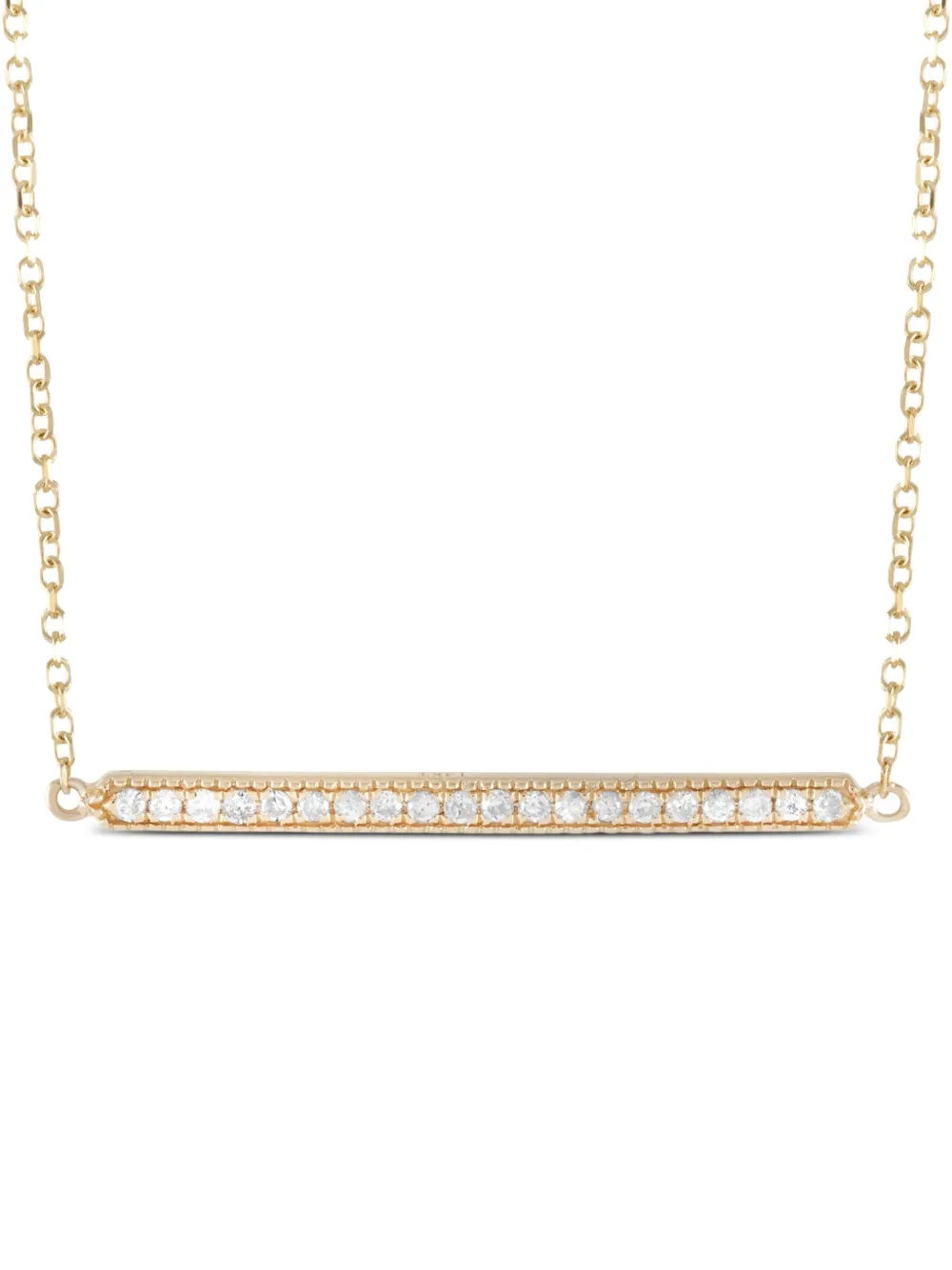 14K yellow gold diamond necklace