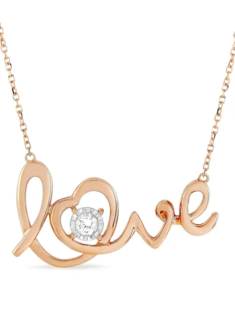 LB Exclusive 14K rose gold diamond necklace