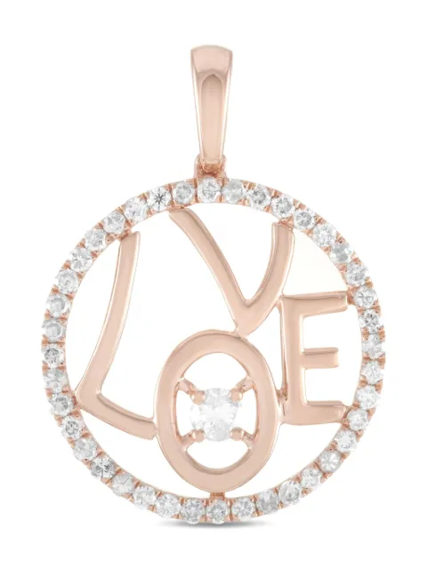 LB Exclusive dije Love en oro rosa de 14kt con diamantes