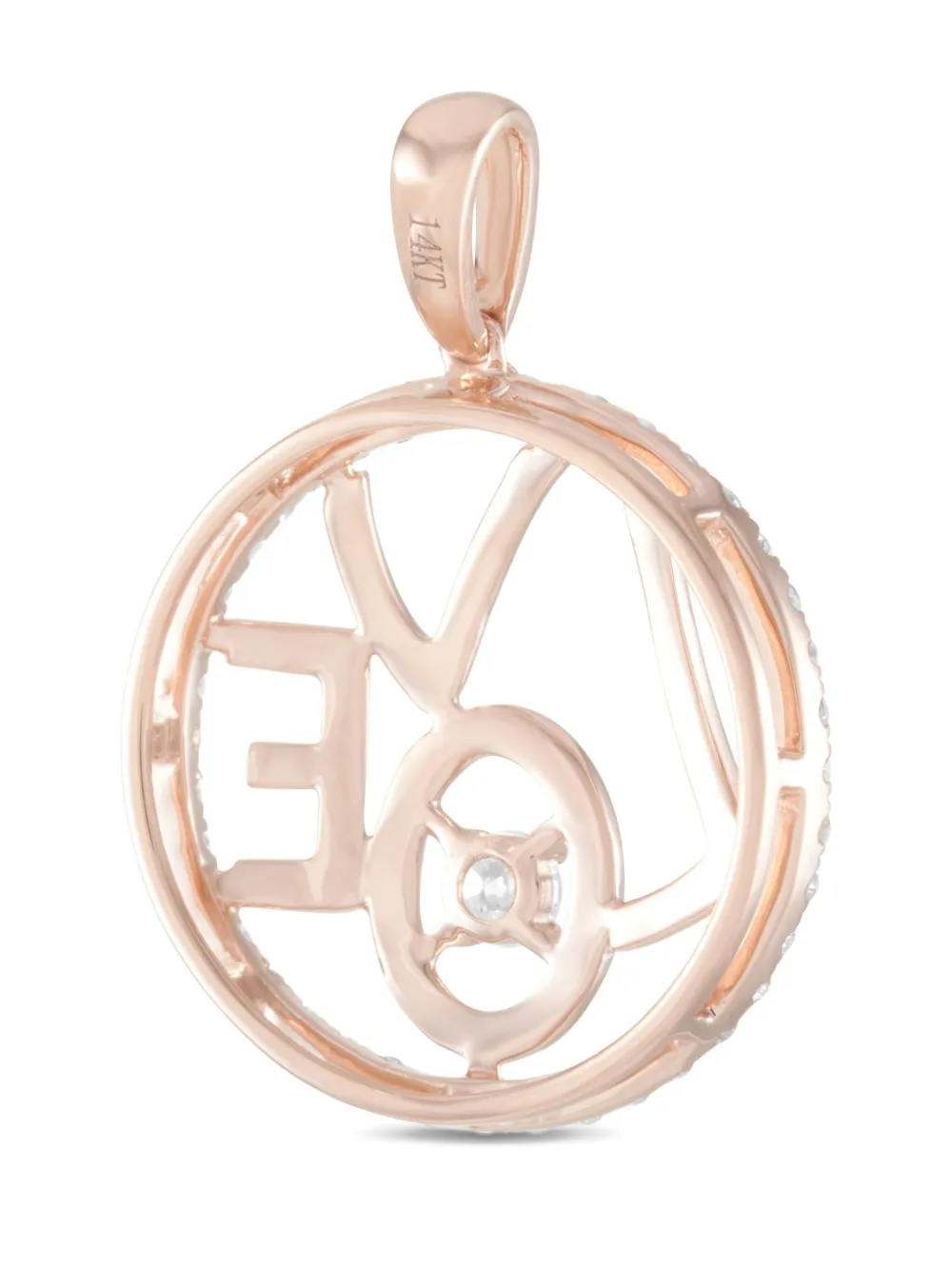 LB Exclusive 14K rose gold Love diamond pendant | Image 2