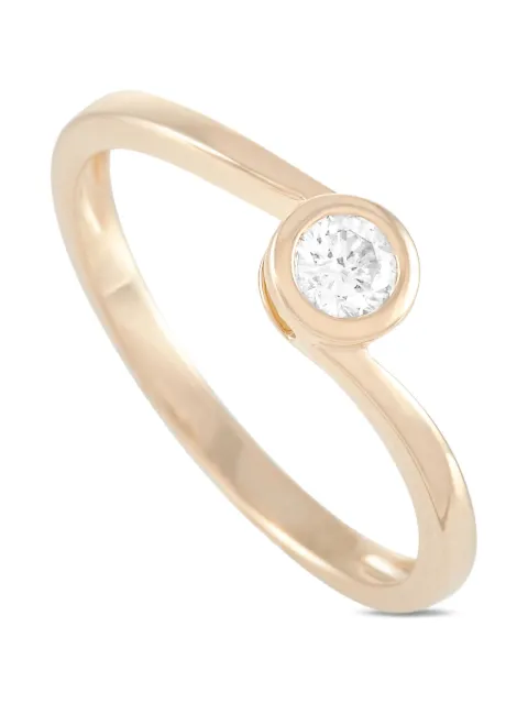 LB Exclusive anillo en oro amarillo de 14kt con diamante