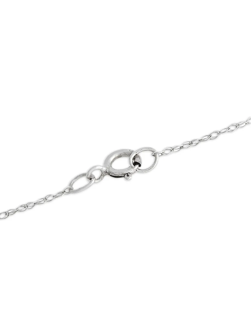 LB Exclusive pre-owned 14K white gold diamond and opal pendant necklace | Image 2