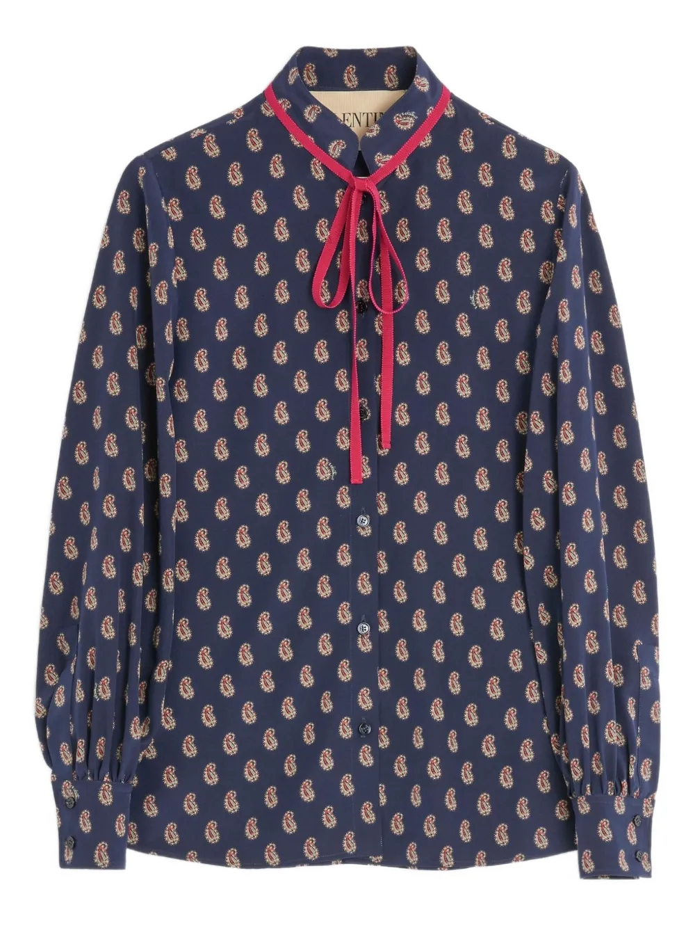Valentino Garavani Blouse met paisley-print Blauw