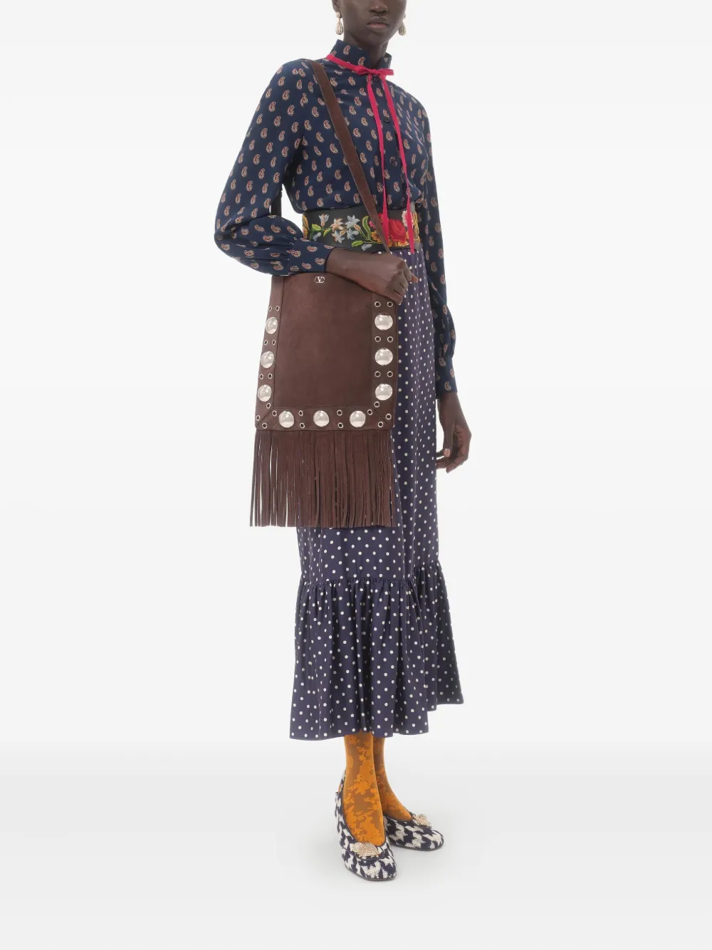 Valentino Garavani Blouse met paisley-print Blauw