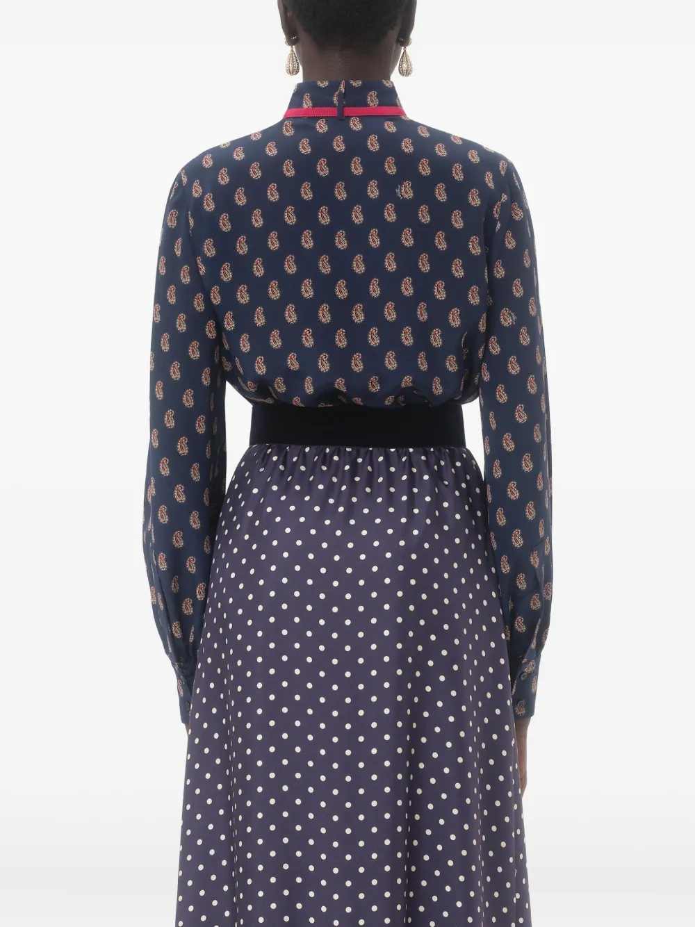 Valentino Garavani Blouse met paisley-print Blauw