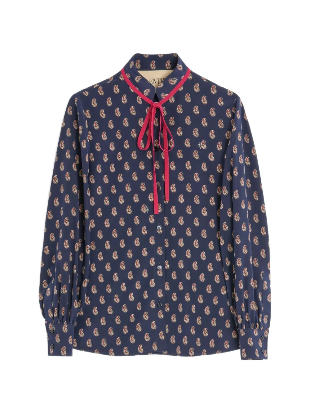 Valentino Garavani paisley-print silk shirt - Blue