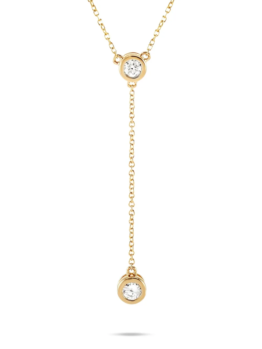 LB Exclusive 14K yellow gold diamond necklace | Gold | Image 1