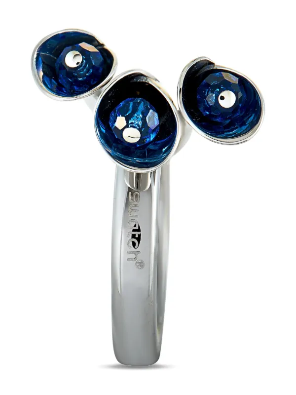 Swatch Vintage crystal-embellished Ring | Silver | FARFETCH display picture 2