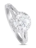 LB Exclusive 14K white gold Halo diamond ring - Silver
