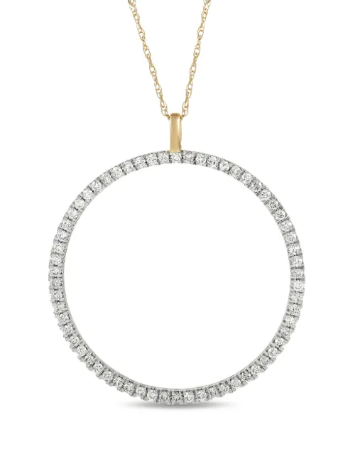 Collier en or 14ct pavé de diamants - LB Exclusive - Modalova