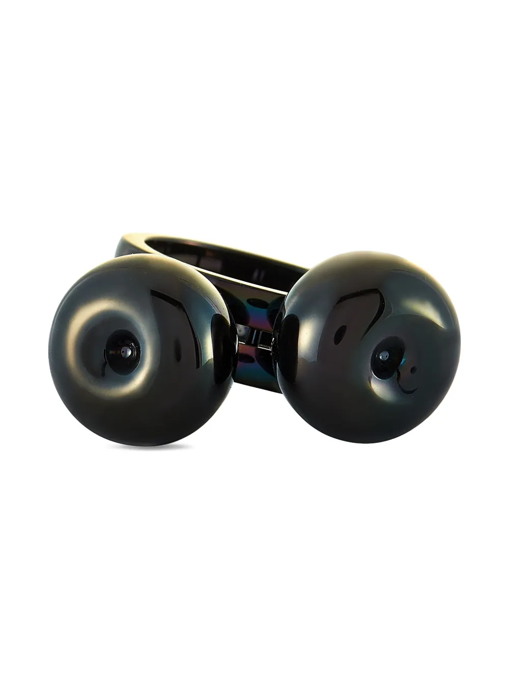 Swatch Vintage Swatch Cerasuml double sphere ring | Black | Image 1