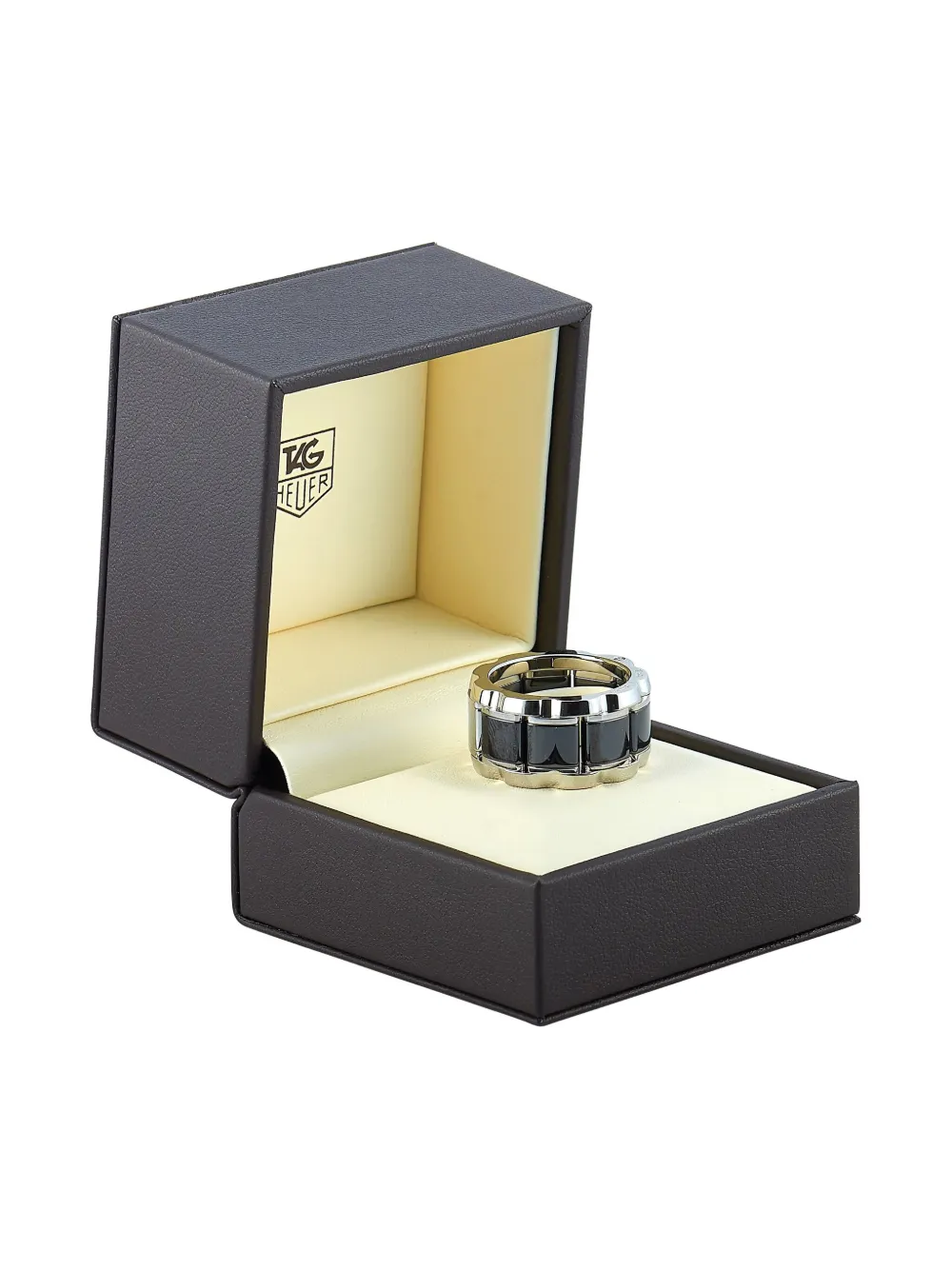 Pre-owned Tag Heuer Diamond Ring In Silver