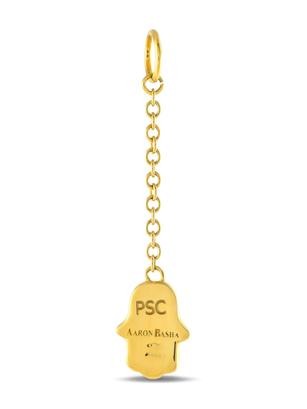 Aaron Basha pendentif en or jaune 18ct pavé de diamant | Image 2