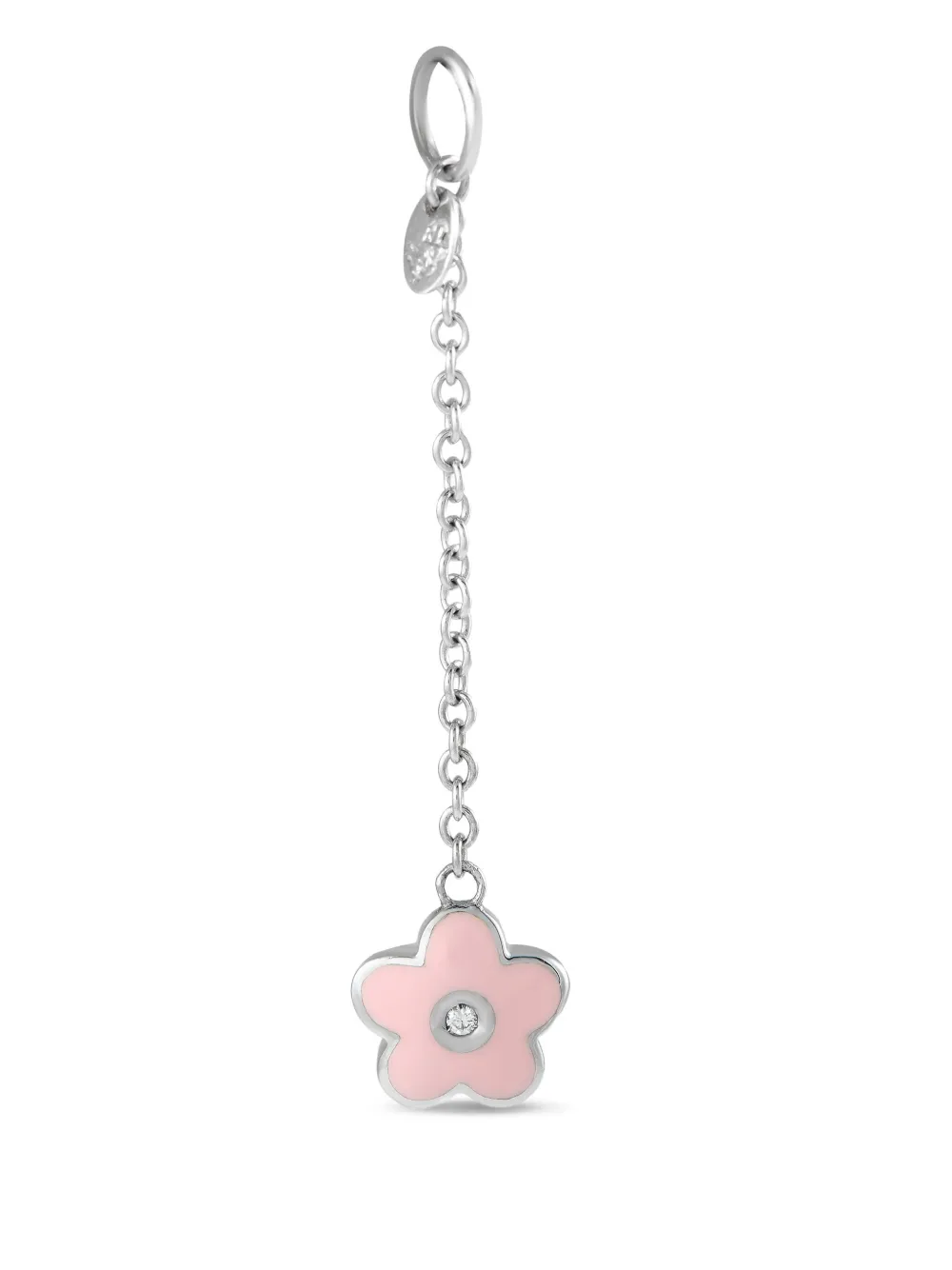 Aaron Basha 18K white gold flower diamond pendant | Silver | Image 1