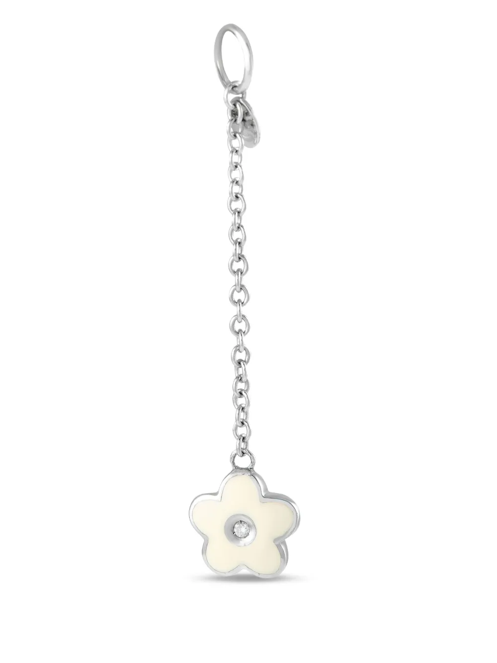 Aaron Basha 18K white gold flower diamond pendant | Image 2