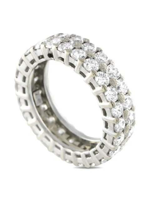 LB Exclusive Double Row 18K white gold diamond eternity ring