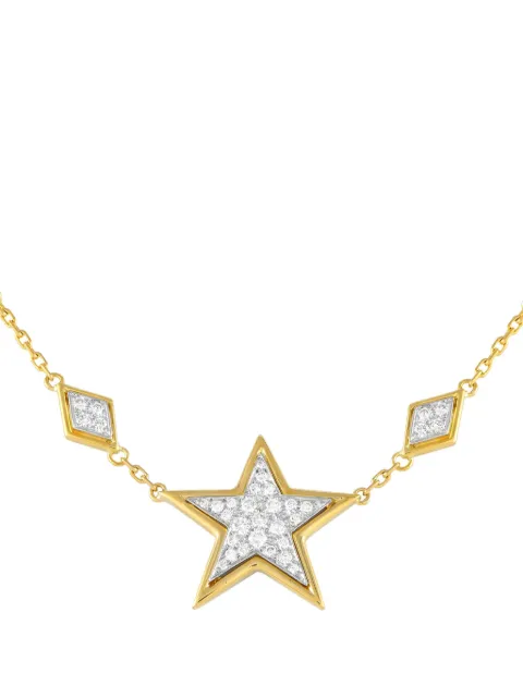 David Webb collar Star en oro amarillo de 18kt con diamante