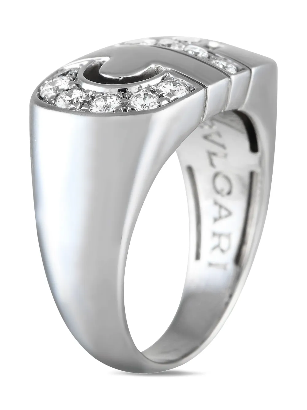 18kt white gold Parentesi diamond ring