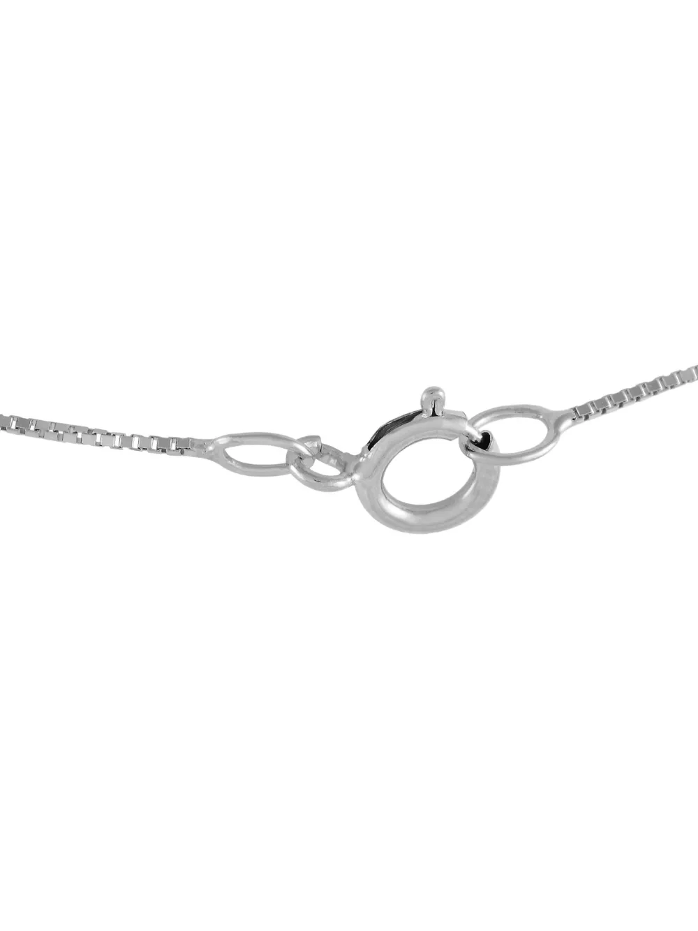 14K white gold sapphire and diamond necklace