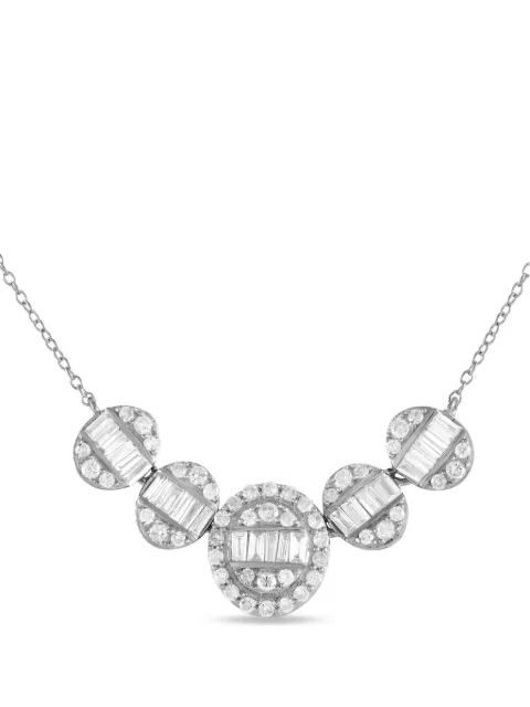 LB Exclusive 14K white gold diamond necklace