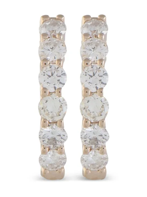 LB Exclusive 14K rose gold diamond earrings