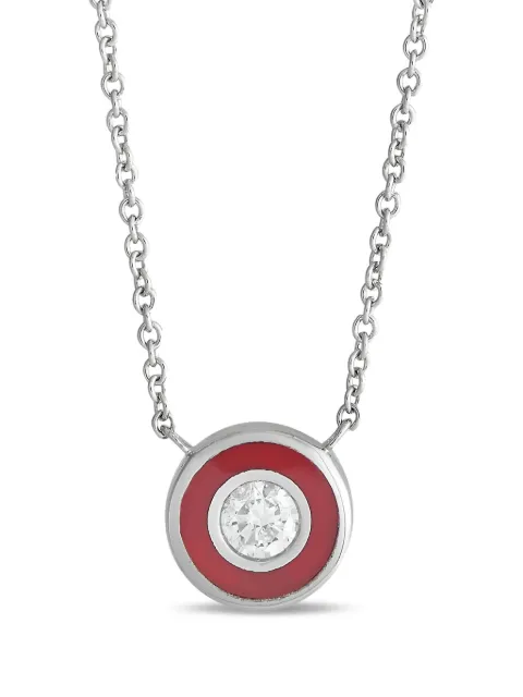 LB Exclusive 14K white gold diamond necklace