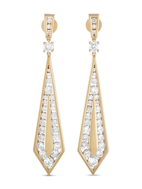 LB Exclusive aretes en oro amarillo de 18kt con diamante