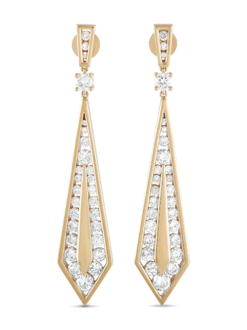 Boucles d'oreilles en 18ct pavées de diamants - LB Exclusive - Modalova